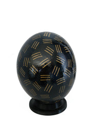 Decoupage_Ostrich_Egg_Shell_Black_with_Stripes