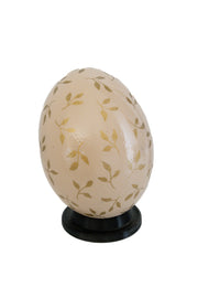 Decoupage_Ostrich_Egg_Shell_Cream_with_Gold_Leaf