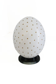 Decoupage_Ostrich_Egg_Shell_White_with_small_dots