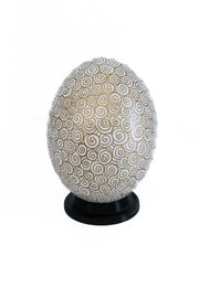 Decoupage_Ostrich_Egg_Shell_White_with_Gold_swirls