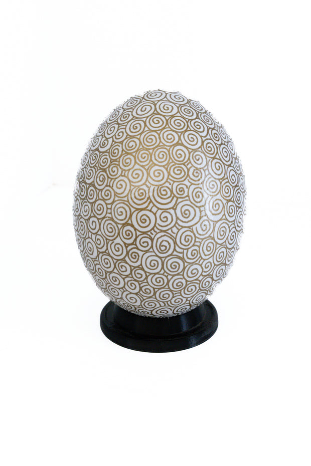 Decoupage_Ostrich_Egg_Shell_White_with_Gold_swirls