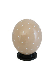 Decoupage_Ostrich_Egg_Shell_Cream_with_small dots