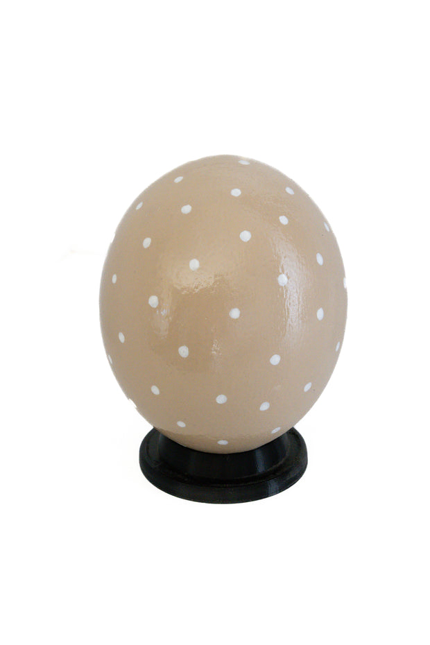 Decoupage_Ostrich_Egg_Shell_Cream_with_small dots