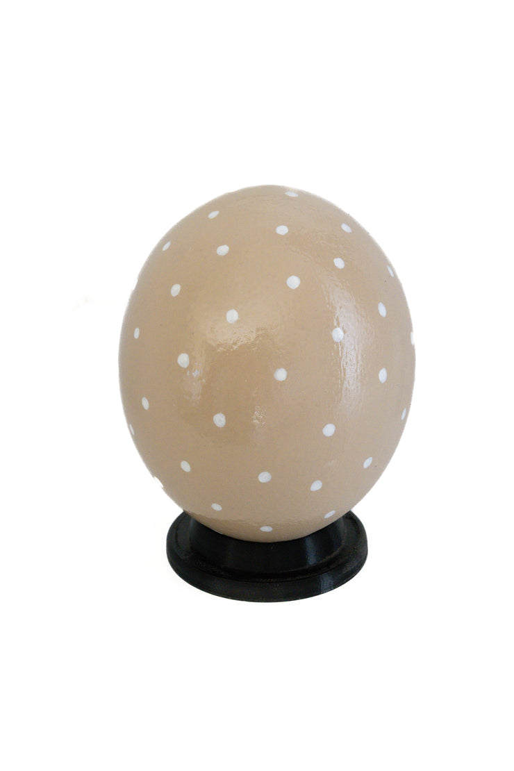 Decoupage_Ostrich_Egg_Shell_Cream_with_small dots