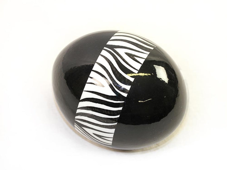 Decoupage Ostrich Egg Shell (Zebra) - Ostrich Africa