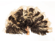 Romance Burlesque Fan - Double Layer - Ostrich Africa